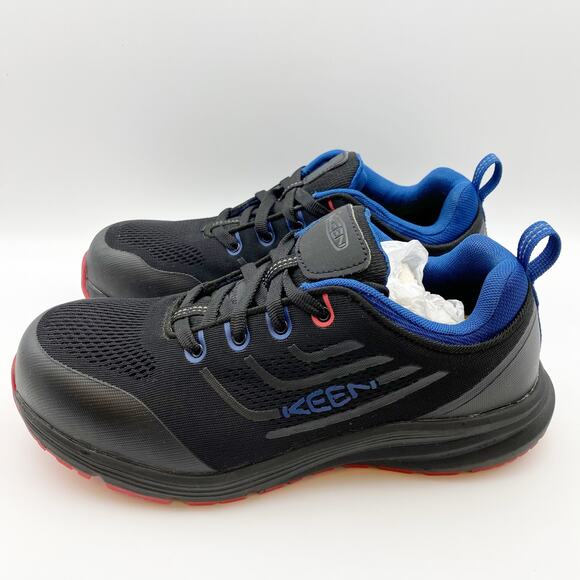 KEEN Womens Utility Minneapolis Work Shoe Sneaker Size 10 Black Blue NIB - Picture 9 of 14